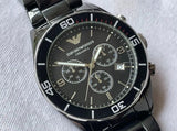 Buy Shop Emporio Armani Black Ceramic Chronograph Black Dial Watch For Men - AR1421 USA Online