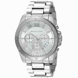 Buy Shop Michael Kors Brecken Chronograph Silver Dial Silver Steel Strap Watch For Women - MK8562 USA Online