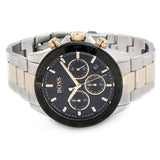 Buy Shop Hugo Boss Here Chronograph Black Dial Two Tone Steel Strap Watch for Men - 1513757 USA Online