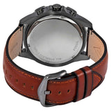 Buy Shop Fossil Garrett Chronograph Grey Dial Brown Leather Strap Watch for Men - FS5770 USA Online
