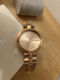 Buy Shop Michael Kors Garner Quartz Rose Gold Dial Rose Gold Steel Strap Watch For Women - MK6409 USA Online