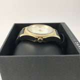 Buy Shop Marc Jacobs Baby Dave Gold Dial Black Leather Strap Watch for Women - MBM1264 USA Online
