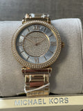 Buy Shop Michael Kors Kerry Mother of Pearl Dial Rose Gold Steel Strap Watch for Women - MK3333 USA Online