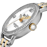 Buy Shop Coach Delancey Mother of Pearl White Dial Two Tone Steel Strap Watch for Women - 14502480 USA Online