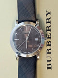 Buy Shop Burberry Smoked Brown Dial Brown Leather Strap Watch for Women - BU1775 USA Online