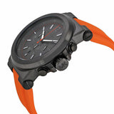 Buy Shop Michael Kors Dylan Chronograph Grey Dial Orange Rubber Strap Watch for Men - MK8296 USA Online