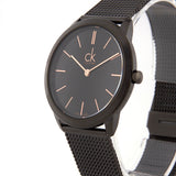 Buy Shop Calvin Klein Minimal Black Dial Black Mesh Bracelet Watch for Women - K3M22421 USA Online