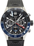Buy Shop Tag Heuer Carrera Automatic Chronograph Steel & Ceramic Black Dial Black Rubber Strap Watch for Men - CBG2A1Z.FT6157 USA Online