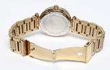 Buy Shop Michael Kors Skylar Black Dial Gold Steel Strap Watch for Women - MK5989 USA Online