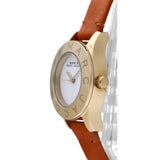 Buy Shop Marc Jacobs Mini Blade White Dial Brown Leather Strap Watch for Women - MBM1219 USA Online