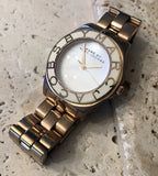 Buy Shop Marc Jacobs Blade White Dial Rose Gold Steel Strap Watch for Women - MBM3076 USA Online