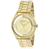 Buy Shop Marc Jacobs Marc Tether Transparent Gold Dial Gold Steel Strap Watch for Women - MBM3413 USA Online