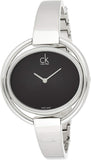 Buy Shop Calvin Klein Impetuous Black Dial Silver Steel Strap Watch for Women - K4F2N111 USA Online
