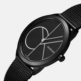 Buy Shop Calvin Klein Minimal Black Dial Black Mesh Bracelet Watch for Women - K3M5245X USA Online