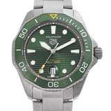 Buy Shop Tag Heuer Aquaracer Professional 300 Automatic Green Dial Silver Steel Strap Watch for Men - WBP208B.BF0631 USA Online