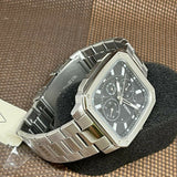 Buy Shop Fossil Inscription Multifunction Black Dial Silver Steel Strap Watch for Men - BQ2655 USA Online