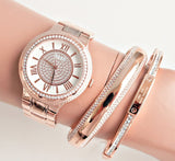 Buy Shop Guess Madison Diamonds White Dial Rose Gold Steel Strap Watch for Women - W0637L3 USA Online