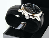 Buy Shop Emporio Armani Classic Chronograph Black Dial Black Leather Strap Watch For Men - AR0431 USA Online