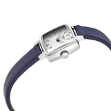 Buy Shop Tissot Lovely Square Silver Dial Blue Leather Strap Watch For Women - T058.109.16.031.00 USA Online
