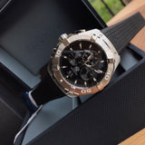 Buy Shop Tag Heuer Aquaracer Chronograph Black Dial Black Rubber Strap Watch for Men - CAY1110.FT6041 USA Online
