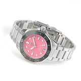 Buy Shop Tag Heuer Aquaracer Professional 300 Automatic Diamonds Pink Dial Silver Steel Strap Watch for Women - WBP231J.BA0618 USA Online