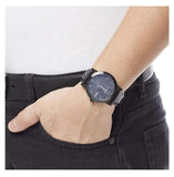 Buy Shop Burberry The City Black Dial Black Leather Strap Watch for Men - BU9906 USA Online