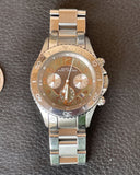Buy Shop Marc Jacobs Rock Chronograph Mother of Pearl Grey Dial Silver Steel Strap Watch for Women - MBM3250 USA Online