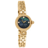 Buy Shop Marc Jacobs Courtney Mother of Pearl Black Dial Gold Steel Strap Watch for Women - MJ3460 USA Online