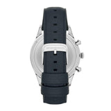 Buy Shop Emporio Armani Lambda Chronograph Blue Dial Blue Leather Strap Watch For Men - AR11018 USA Online