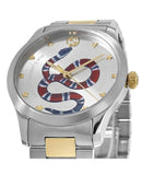Buy Shop Gucci G Timeless Quartz Stainless Steel Silver Dial 27mm Watch For Women - YA126591 USA Online