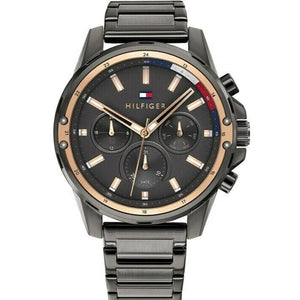 Buy Shop Tommy Hilfiger Mason Grey Dial Grey Steel Strap Watch for Men - 1791790 USA Online