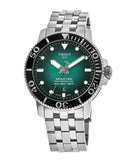 Tissot Seastar 1000 Powermatic 80 Green Dial Silver Steel Strap Watch For Men - T120.407.11.091.01