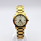 Burberry Heritage White Dial Gold Steel Strap Watch for Women - BU9203