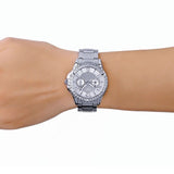 Buy Shop Guess Sassy Multifunction Quartz Silver Dial Silver Steel Strap Watch For Women - W0705L1 USA Online