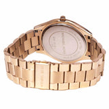 Buy Shop Michael Kors Slim Runway Brown Dial Rose Gold Stainless Steel Strap Watch for Women - MK3181 USA Online
