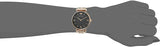 Buy Shop Emporio Armani Gianni T-Bar Black Dial Rose Gold Strap Watch For Women - AR11145 USA Online
