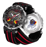 Buy Shop Tissot T Race Chronograph Stefan Bradl Special Edition Black Dial Black Rubber Strap Watch for Men - T092.417.27.057.02 USA Online