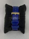 Marc Jacobs Fergus Blue Dial Blue Leather Strap Watch for Women - MBM8650