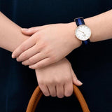 Buy Shop Daniel Wellington Classic Swansea White Dial Two Tone Nylon Strap Watch For Women - 0504DW USA Online