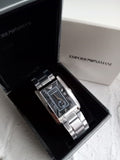 Buy Shop Emporio Armani Classic Analog Black Dial Silver Steel Strap Watch For Men - AR1608 USA Online
