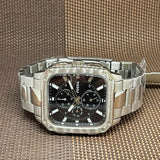 Buy Shop Fossil Inscription Multifunction Black Dial Silver Steel Strap Watch for Men - BQ2655 USA Online