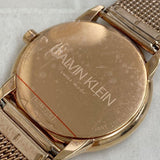 Buy Shop Calvin Klein Minimal White Dial Rose Gold Mesh Bracelet Watch for Women - K3M22626 USA Online