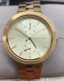 Buy Shop Michael Kors Garner Quartz Gold Dial Gold Steel Strap Watch For Women - MK6408 USA Online
