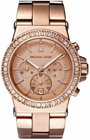 Buy Shop Michael Kors Dylan Rose Gold Dial Rose Gold Steel Strap Watch for Women - MK5412 USA Online