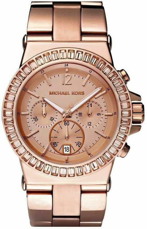 Buy Shop Michael Kors Dylan Rose Gold Dial Rose Gold Steel Strap Watch for Women - MK5412 USA Online