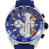 Buy Shop Tag Heuer Formula 1 Gulf Edition Blue Dial Blue Leather Strap Watch for Men - CAZ101N.FC8243 USA Online