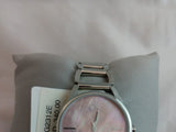 Buy Shop Calvin Klein Stately Pink Mother of Pearl Dial Silver Steel Strap Watch for Women - K3G2312E USA Online