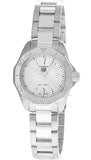 Buy Shop Tag Heuer Aquaracer Professional 200 Quartz Mother of Pearl Dial Silver Steel Strap Watch for Women - WBP1418.BA0622 USA Online