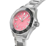 Buy Shop Tag Heuer Aquaracer Professional 300 Automatic Diamonds Pink Dial Silver Steel Strap Watch for Women - WBP231J.BA0618 USA Online