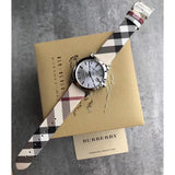 Buy Shop Burberry The City White Dial Brown Leather Strap Watch for Women - BU9113 USA Online